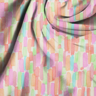 Tissu Motif d'été aux coups de pinceau délavés par le so