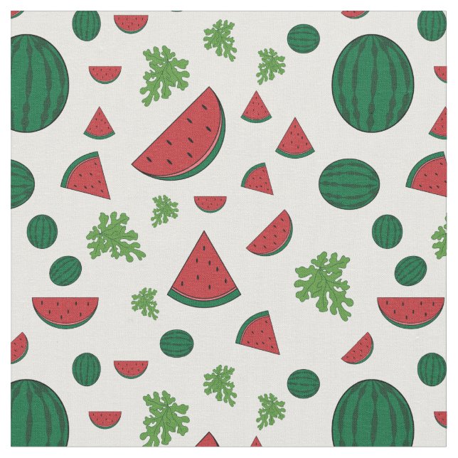 Tissu Motif D'Été Sans Faille De Vert, Rouge (Fermer)