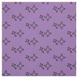 Tissu Motif d'étoiles esthétiques violettes