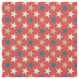 Tissu Motif d'étoiles patriotiques américaines