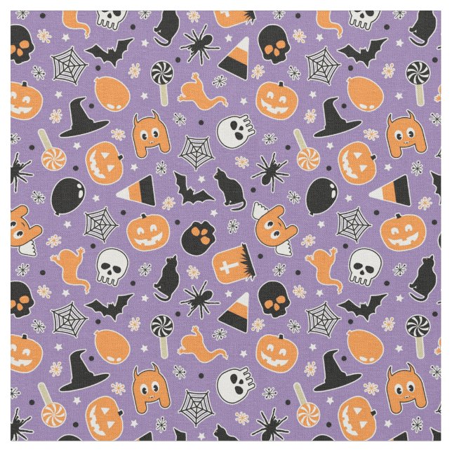 Tissu Motif d'Halloween (Fermer)