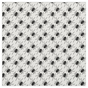 Tissu motif d'halloween noir veuve