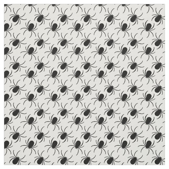 Tissu motif d'halloween noir veuve (Échantillon)