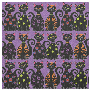 Tissus Chat Noir Pour Loisirs Creatifs Couture Zazzle Fr