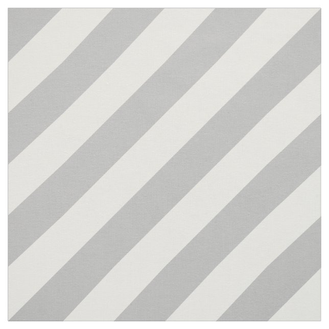 Tissu Motif diagonal gris et blanc de rayures (Échantillon)