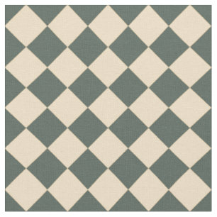 Tissu Motif diamant à carreaux vert jaune