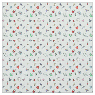 Tissu Motif d'icône Médicale