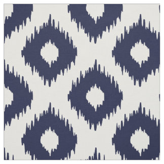 Tissu Motif d'Ikat de marine