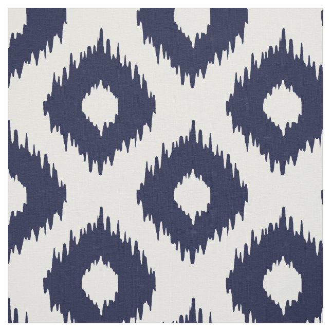 Tissu Motif d'Ikat de marine (Échantillon)
