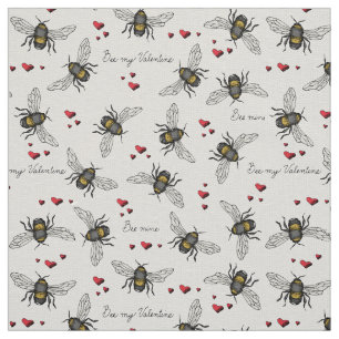 Tissu Motif d'illustration de la mine de lin d'ivoire na