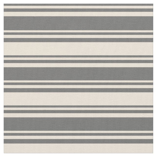 Tissu Motif Dim Grey et Bisque Colour Lines (Fermer)