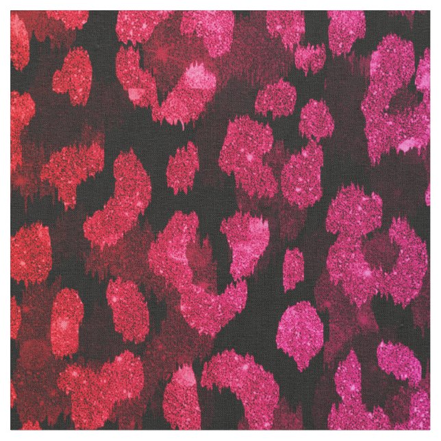 Tissu Motif d'impression chic à parties scintillant rose (Fermer)