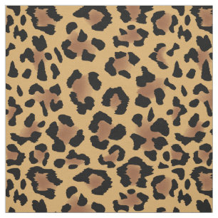 Tissu Motif d'impression de peau léopard