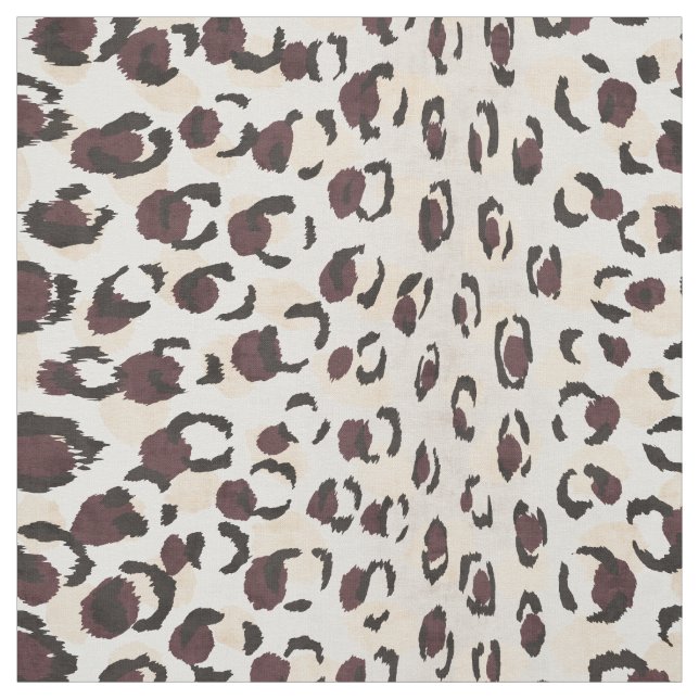 Tissu Motif d'impression moderne chic brun brun chic (Échantillon)