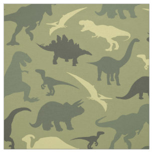 Tissu Motif Dinosaure, Silhouette Dinosaure, Dino Vert