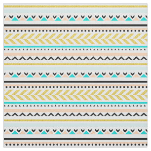 Tissu Motif d'inspiration géométrique moderne Aztec Trib