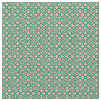 Tissu Motif d'ivoire rose