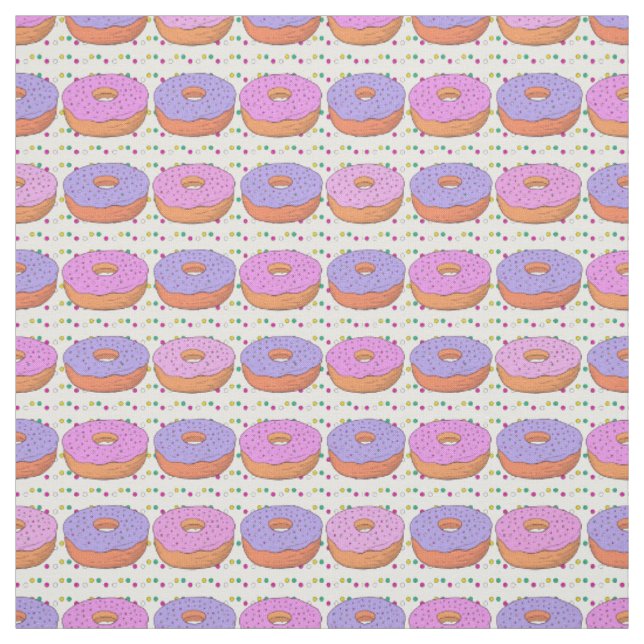 Tissu Motif Donut (Échantillon)