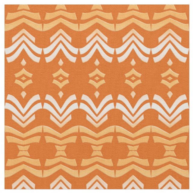 Tissu motif d'origine orange (Fermer)