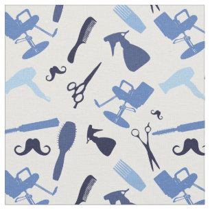 Tissu Motif d'outils de coiffeur