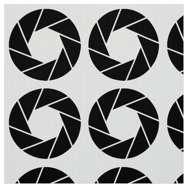 Tissu Motif d'ouverture - Noir (Échantillon)
