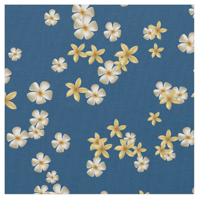 Tissu Motif doux avec fleurs tropicales (Fermer)