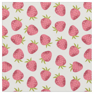 Tissu Motif doux rose fraise sans couture