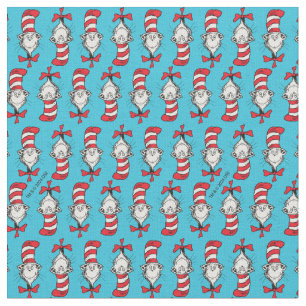 Tissu Motif du Chat dans le Chapeau