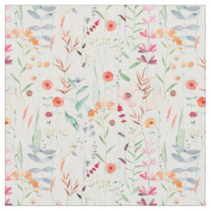 Tissu Motif du jardin de fleurs Pastel