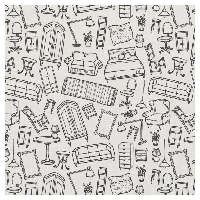 Tissu Motif du mobilier de maison (Fermer)