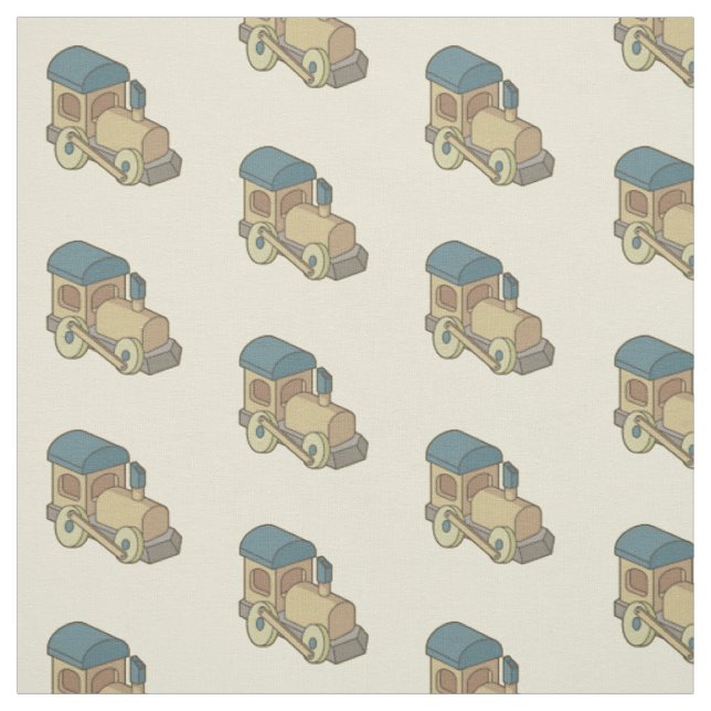 Tissu Motif du train de jouets (Échantillon)