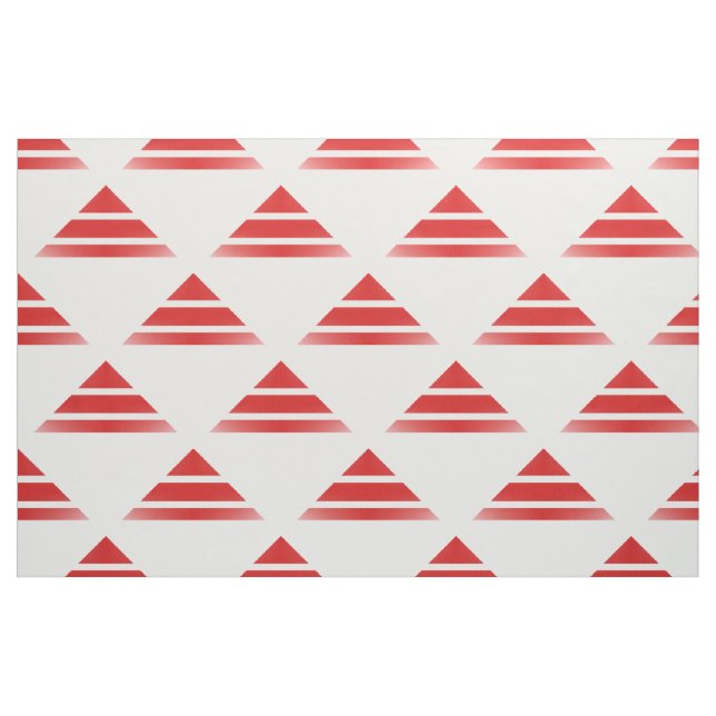 Tissu Motif du triangle blanc rouge Geo (Fat Quarter)