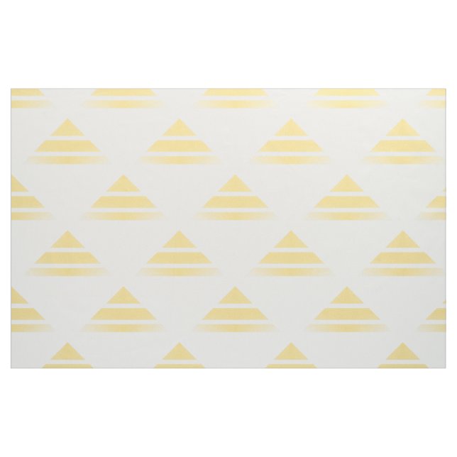 Tissu Motif du triangle jaune blanc Geo (Fat Quarter)