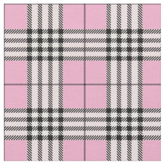Tissu Motif écossais classique rose Tartan
