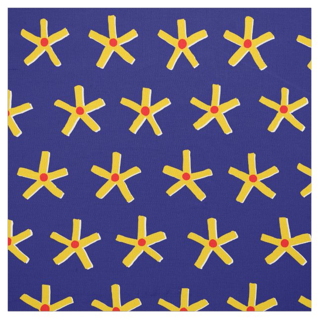 Tissu Motif égyptien Star V2 - Deep Navy Blue (Échantillon)