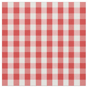 Tissu Motif élégant à carreaux rouges