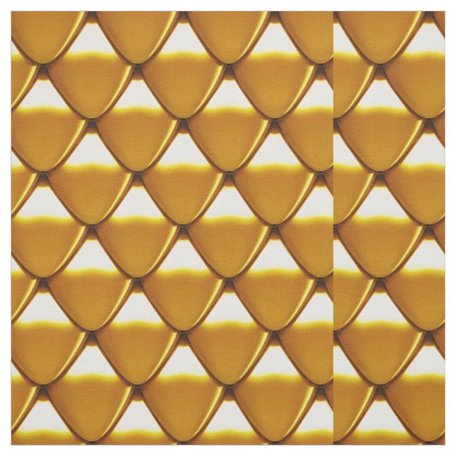 Tissu Motif élégant d'échelle d'or (Échantillon)
