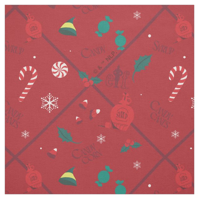 Tissu Motif Elf Candy Checker (Échantillon)