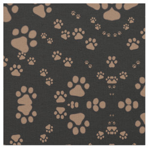 Tissu Motif empreinte de patte adorable