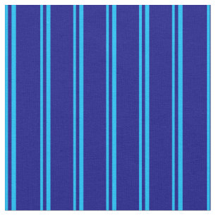 Tissu Motif en bleu ciel profond et bleu rayé/bordé