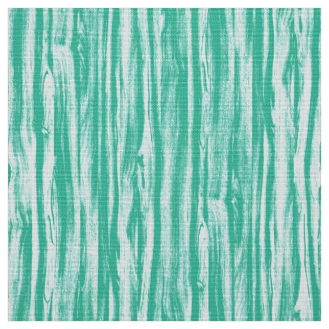 Tissu Motif en bois - turquoise et blanc (Échantillon)