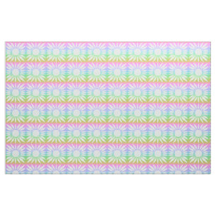 Tissu Motif en carreaux arc-en-ciel des tournesols