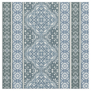 Tissu Motif en carreaux de marie bleu Orion