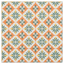 Motif en carreaux orange coloré