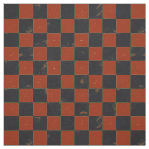 Tissu Motif en carton rouge noir