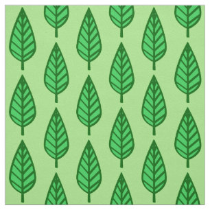 Tissu Motif en feuille de hêtre - nuances vertes