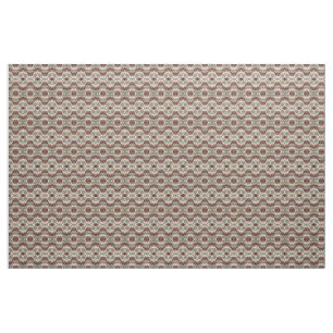 Tissu Motif en mosaïque Beige Brown Olive Green Aztec