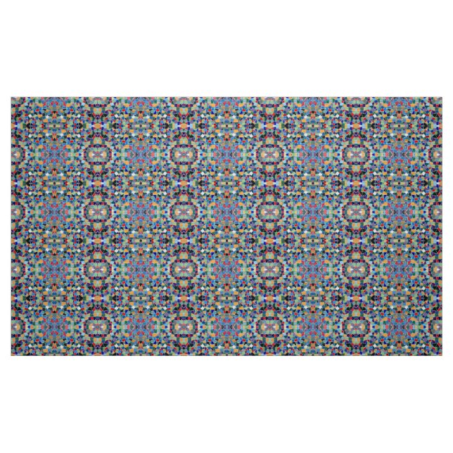 Tissu Motif en mosaïque colorée (Fat Quarter)