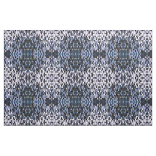 Tissu Motif en nid d'abeille en gris et bleu couleurs hi