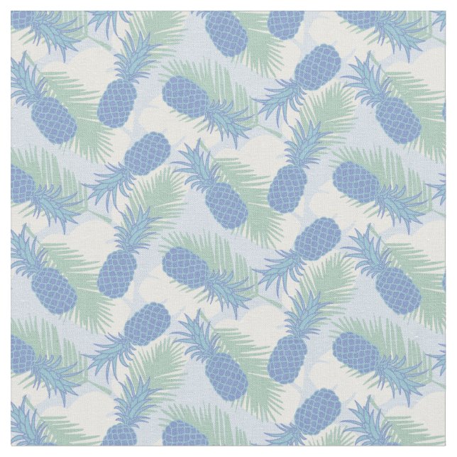 Tissu Motif en pastel tropical d'ananas (Fermer)